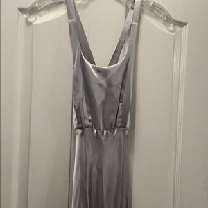 Liquid Silver Gown sz 0 by Rampage.